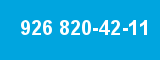926 820-42-11